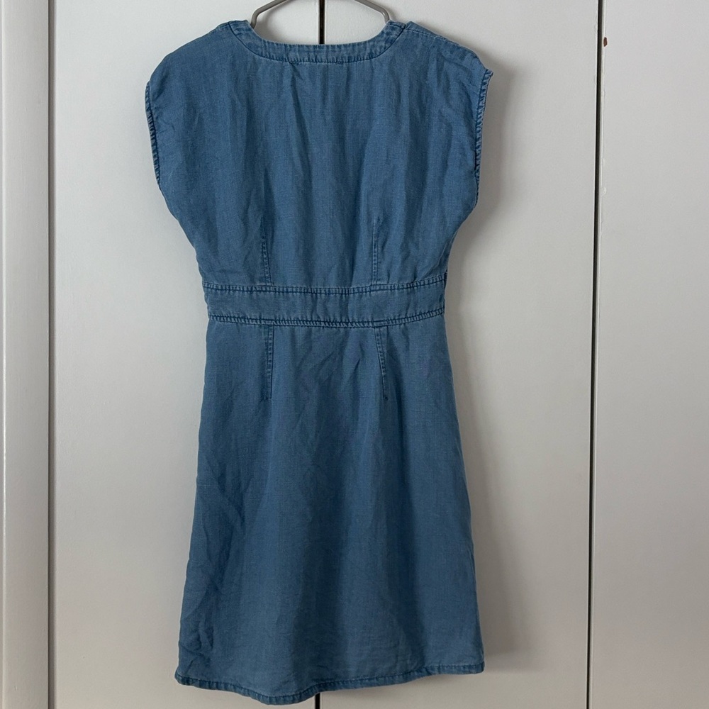 Loft Chambray Button Down Light Blue Button-Front… - image 3